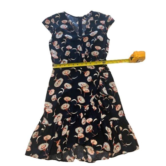 J. Crew Mercantile Sleeveless Navy Floral Dress Size 00 - Picture 7 of 8